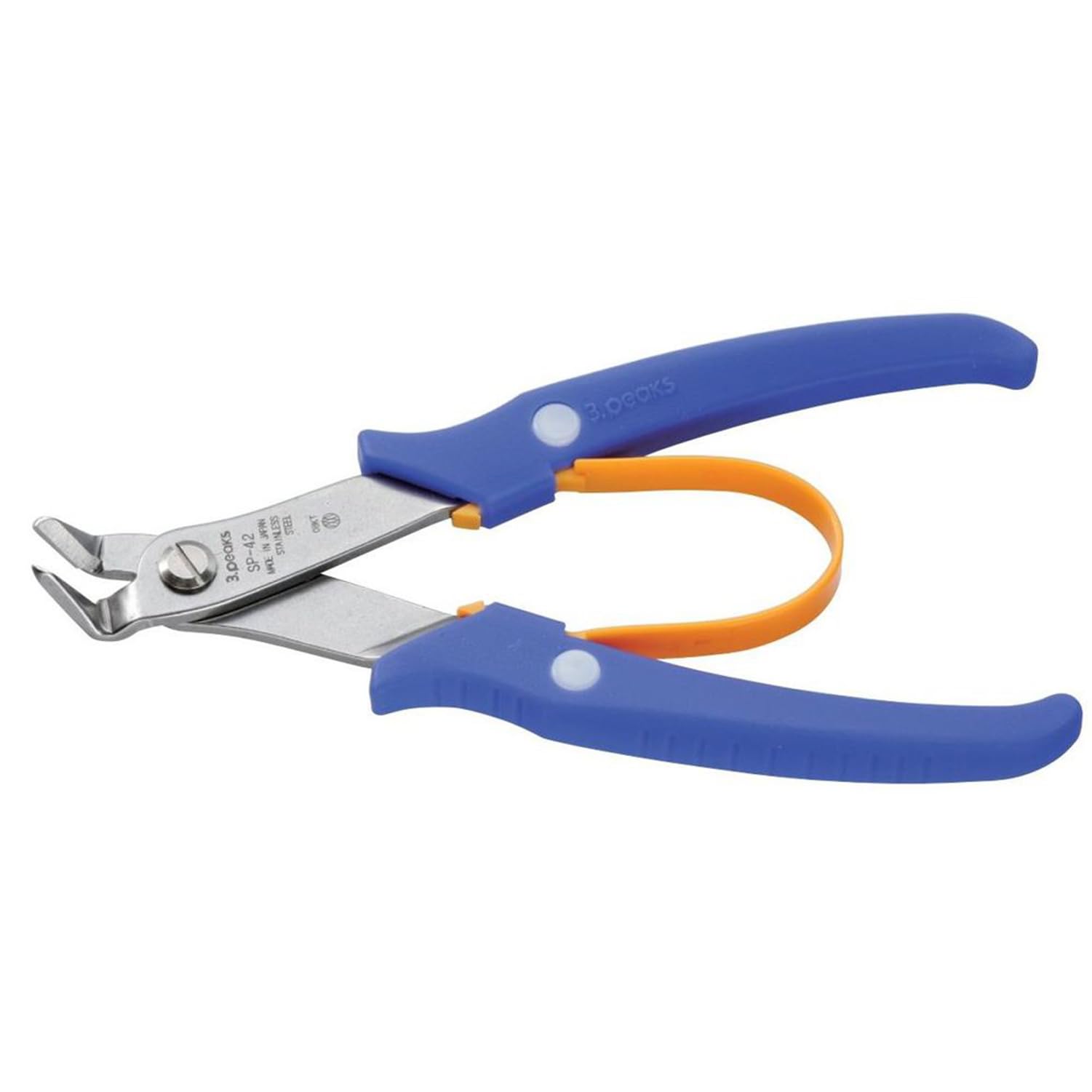 Кусачки Three Peaks Giken Middle Stainless Steel Bent Nippers 150mm 3.peaks SP-42 синій
Кусачки Three Peaks Giken Middle Stainless Steel Bent Nippers 150mm 3.peaks SP-42 синій