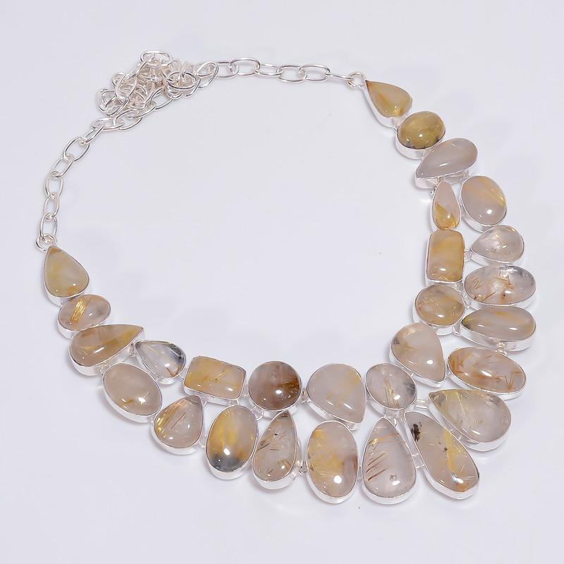 Immaculate Top Grade Qualite 100% Natural Golden Rutile Quartz Ethnic Handmade Jewelry 925 Steling Silver Necklace 22 WSJ-4789 срібний
Immaculate Top Grade Qualite 100% Natural Golden Rutile Quartz Ethnic Handmade Jewelry 925 Steling Silver Necklace 22 WSJ-4789 срібний