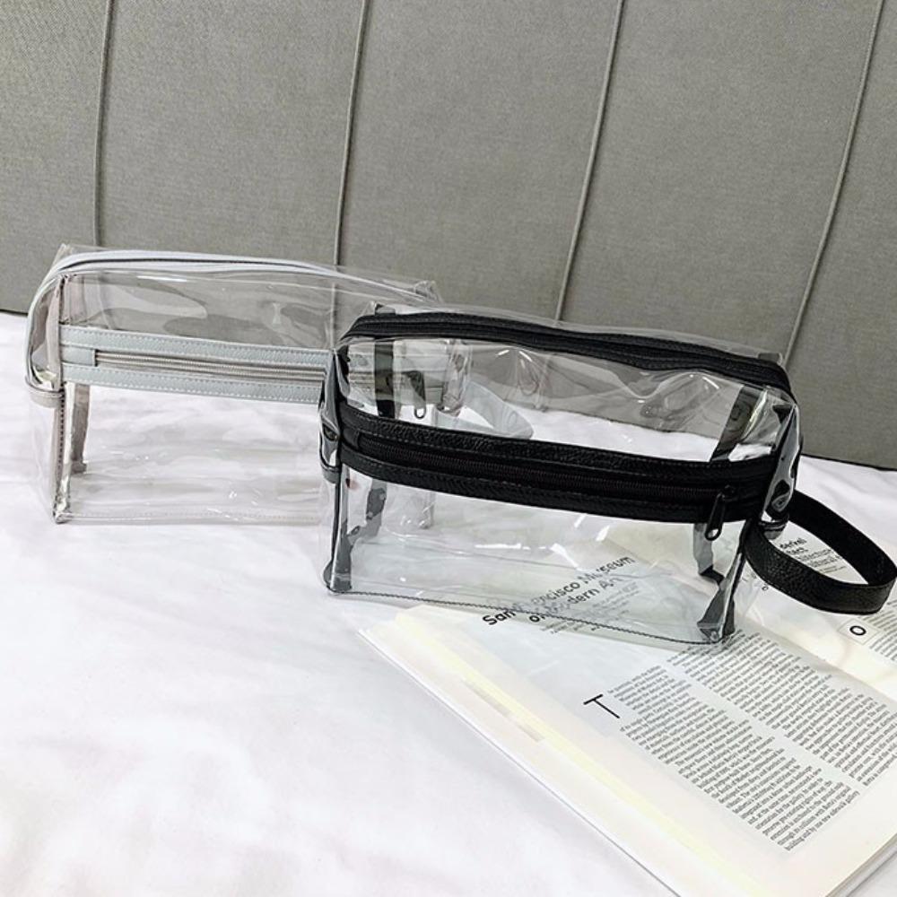 Handle Travel Cosmetic Container Storage Wash Pouch Cartoon Clear Makeup Bag Data Cable Storage білий
Handle Travel Cosmetic Container Storage Wash Pouch Cartoon Clear Makeup Bag Data Cable Storage білий