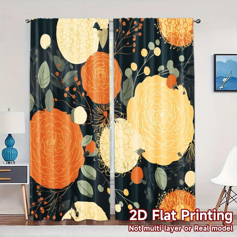 2D FLAT PRINTING 2pcs Curtains (Without Rod) Floral Garden Artistry Modern Fashionable Curtainments during the Ramadan holiday 100*130 Grommet Top 1pcs
2D FLAT PRINTING 2pcs Curtains (Without Rod) Floral Garden Artistry Modern Fashionable Curtainments during the Ramadan holiday 100*130 Grommet Top 1pcs