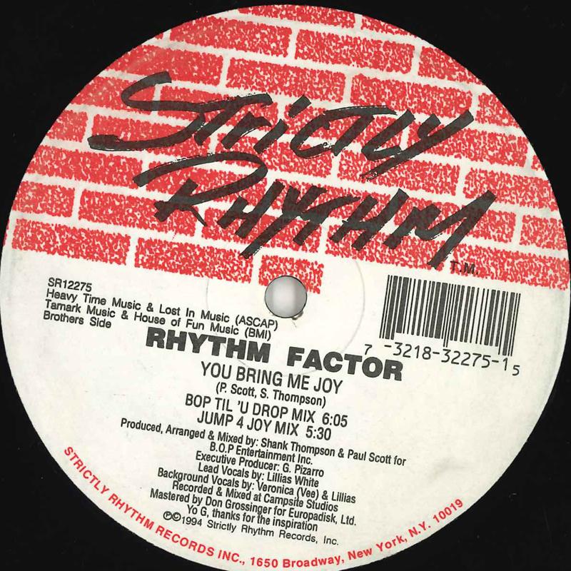 12-дюймовая пластинка RHYTHM FACTOR - Ты приносишь мне радость SR12275 STRICTLY RHYTHM 1994 США Танцевальная и электронная Б/У
12-дюймовая пластинка RHYTHM FACTOR - Ты приносишь мне радость SR12275 STRICTLY RHYTHM 1994 США Танцевальная и электронная Б/У