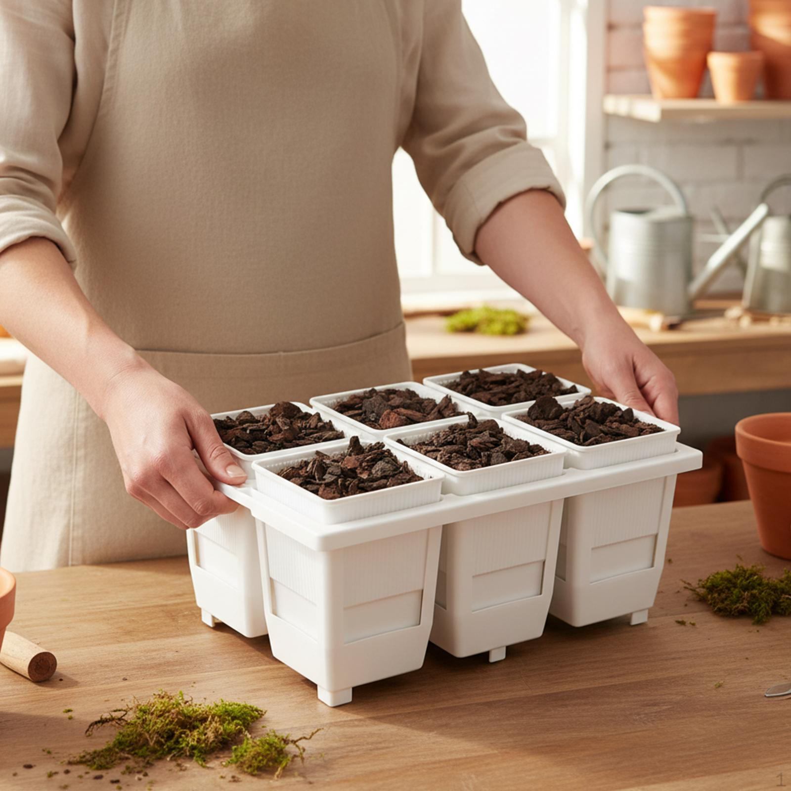 Bonsai Pot Square Seedling Container Planter Transplanting Solid Material with Ventilated Design 8cm white
Bonsai Pot Square Seedling Container Planter Transplanting Solid Material with Ventilated Design 8cm white