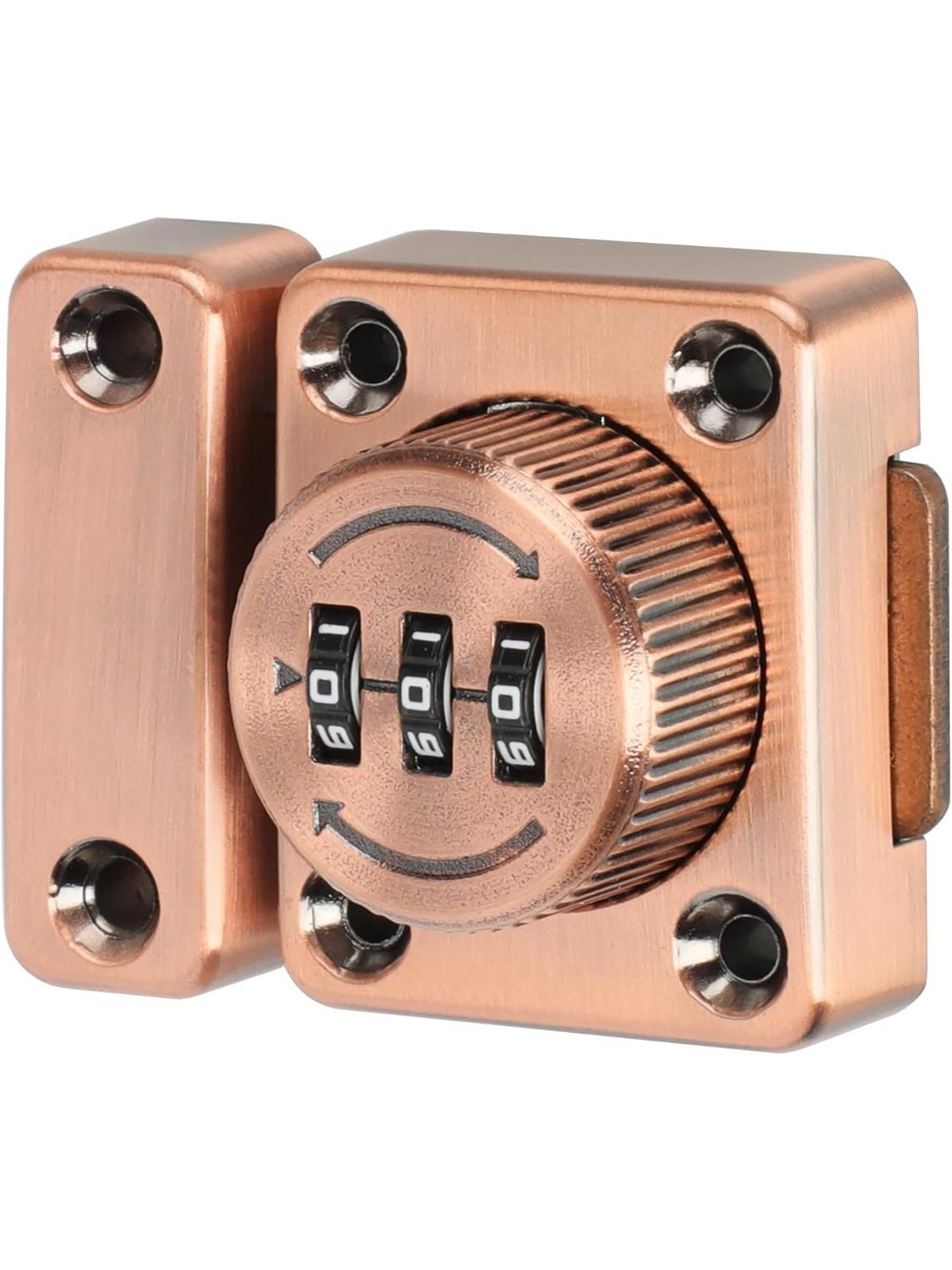 1 PC 3 Digit Combination Password Door Lock Zinc Alloy Cam Code Cabinet Slide Bolt Lock Home Security Hardware
1 PC 3 Digit Combination Password Door Lock Zinc Alloy Cam Code Cabinet Slide Bolt Lock Home Security Hardware