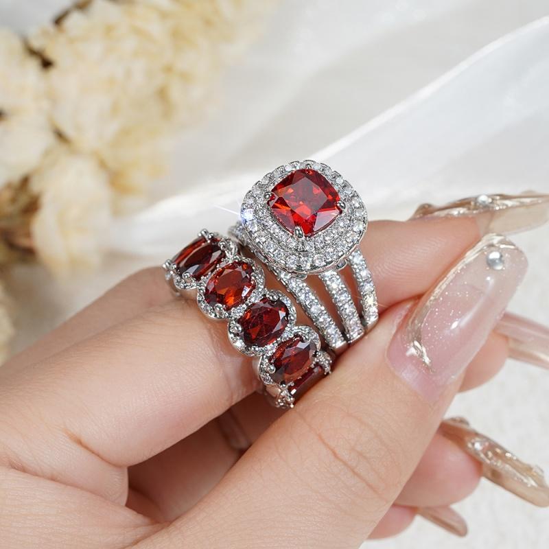 CAOSHI Luxury White/Pink/Green/Black/Red/BIue Cubic Zirconia Set Rings Temperament Wedding Party Jewelry Accessories for Women 5
CAOSHI Luxury White/Pink/Green/Black/Red/BIue Cubic Zirconia Set Rings Temperament Wedding Party Jewelry Accessories for Women 5