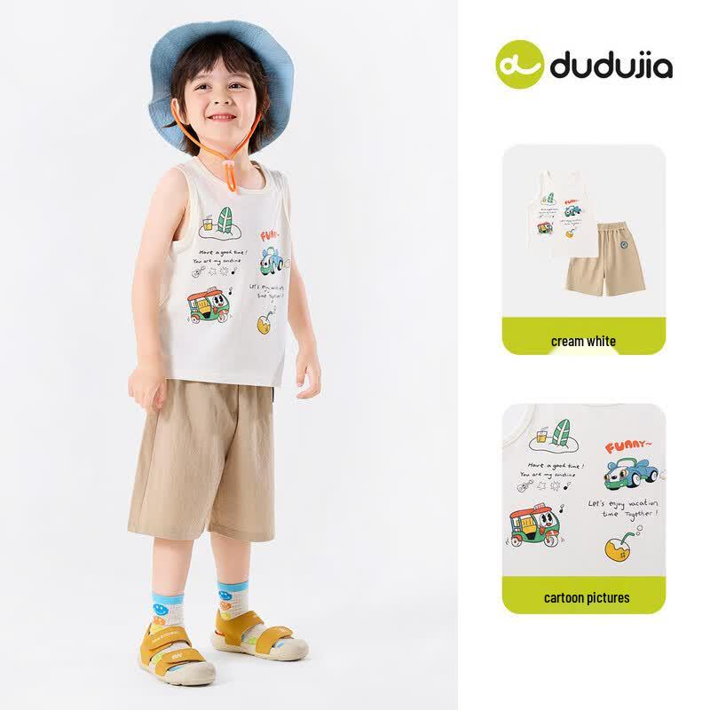 Cartoon Baby Summer Vest & Shorts Set 100
Cartoon Baby Summer Vest & Shorts Set 100