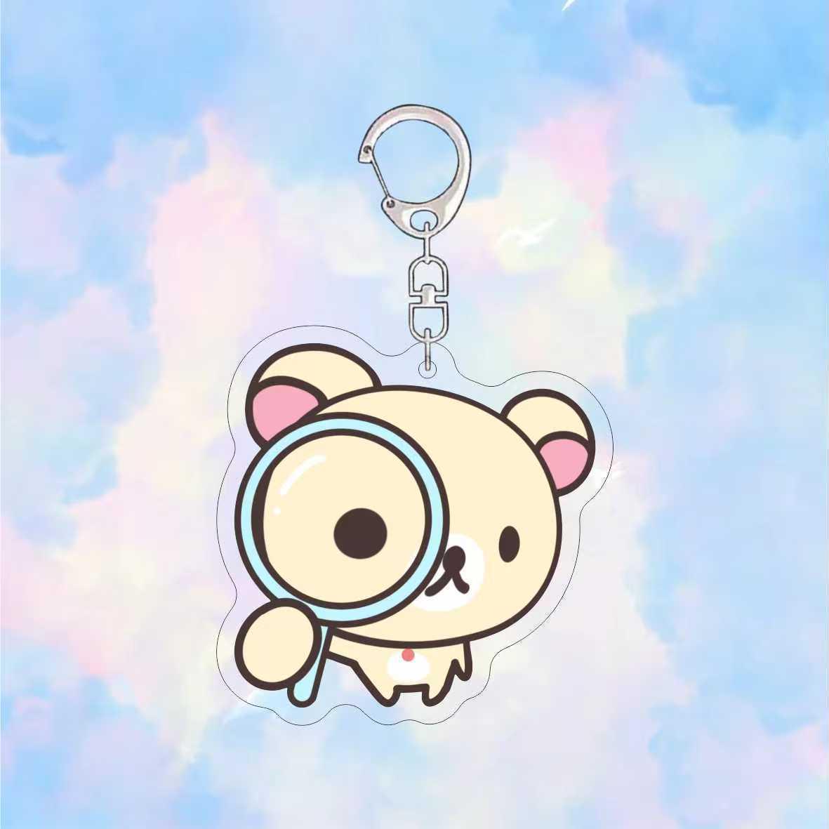 Rilakkuma Cartoon Acrylic Keychain: Cute 2D Flat Pendant, Couple Style Backpack Charm
Rilakkuma Cartoon Acrylic Keychain: Cute 2D Flat Pendant, Couple Style Backpack Charm