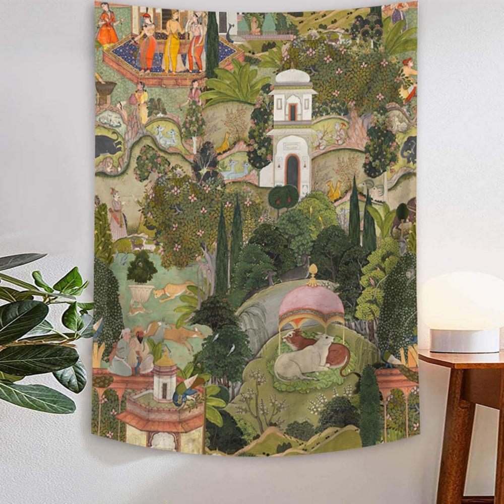 VIKAMA Вінтажна Східна Естетична Гобелен Птах-Бог Квітка Тотем Декорація Стіни Вітальні Спальні Передпокою 73x95cm(2.4x3.1FT
VIKAMA Вінтажна Східна Естетична Гобелен Птах-Бог Квітка Тотем Декорація Стіни Вітальні Спальні Передпокою 73x95cm(2.4x3.1FT