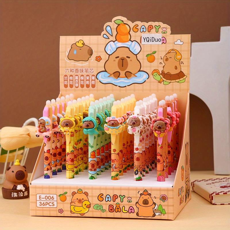 Capibala 36pcs Gel Pen Erasable Blue New Cartoon Doll Pen Holder Press Cute Shape Student Office Stationery Gift 0.5mm Blue Back-to-school season Random style
Capibala 36pcs Gel Pen Erasable Blue New Cartoon Doll Pen Holder Press Cute Shape Student Office Stationery Gift 0.5mm Blue Back-to-school season Random style