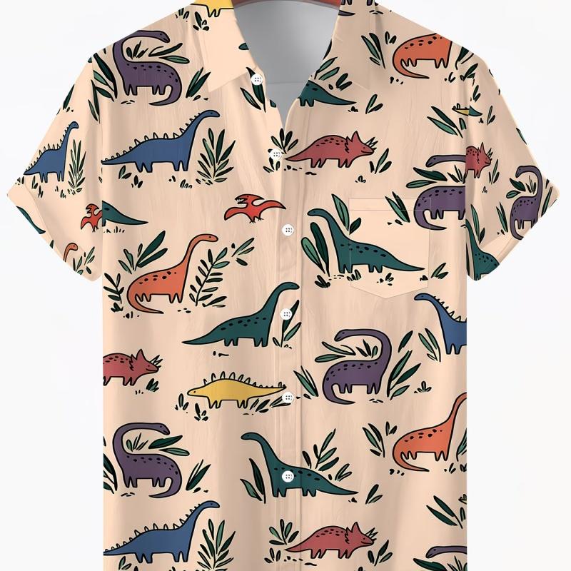 Men s printed short sleeve button-down shirt with 3D heat transfer pattern, casual beach vacation street style M
Men s printed short sleeve button-down shirt with 3D heat transfer pattern, casual beach vacation street style M