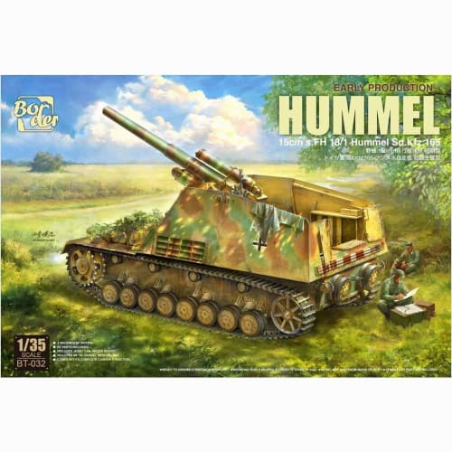 Border Model 1/35 German Sd.Kfz.165 Hummel Early Production Plastic Model BT032
Border Model 1/35 German Sd.Kfz.165 Hummel Early Production Plastic Model BT032