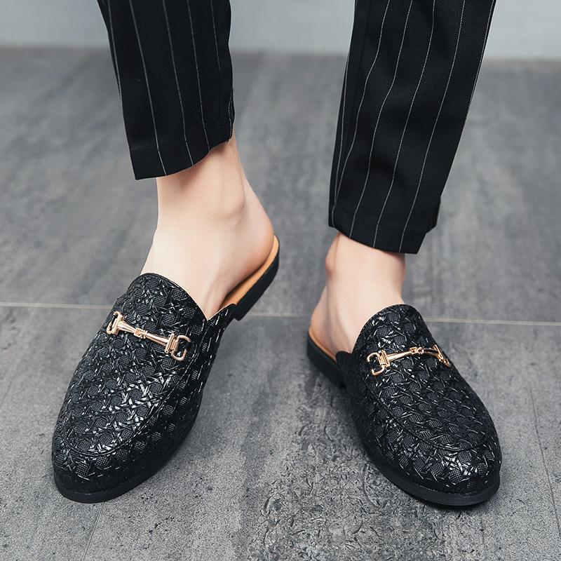 2025 summer men s bag head sandals large size half drag leather shoes soft sole British style leather shoes 38 чорний
2025 summer men s bag head sandals large size half drag leather shoes soft sole British style leather shoes 38 чорний