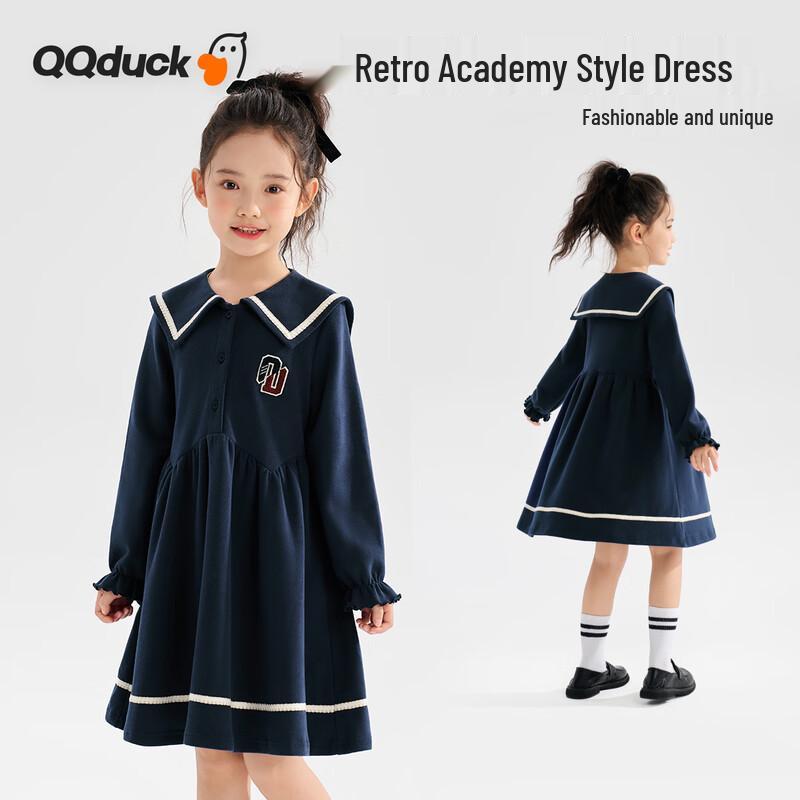 QQ DUCK Girls JK Sailor Academy Style Long Sleeve Dress 130
QQ DUCK Girls JK Sailor Academy Style Long Sleeve Dress 130