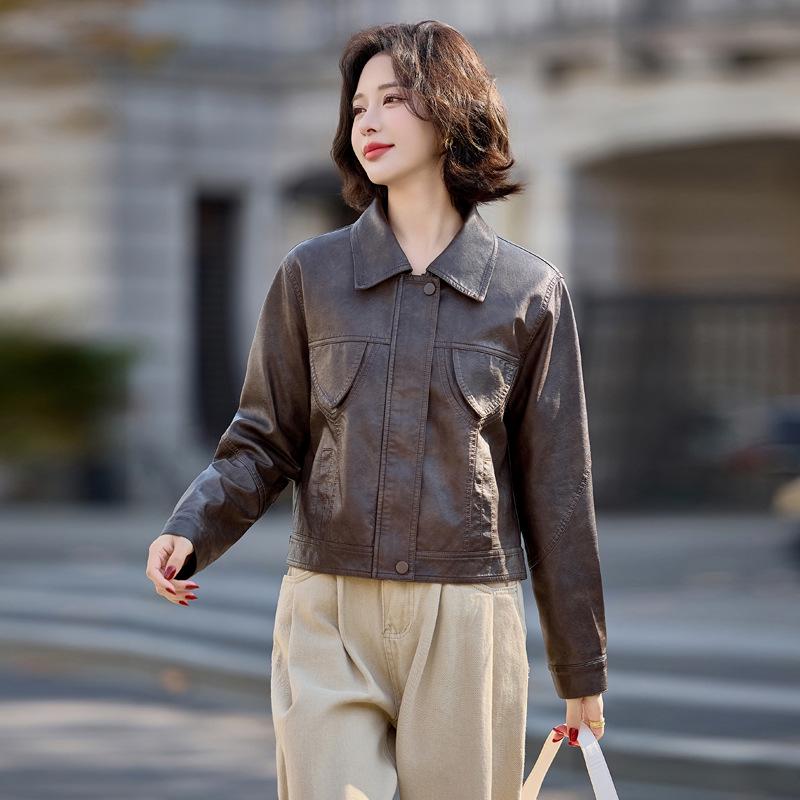 Women s 2025 Retro Leather Motorcycle Jacket - New Fashion Style YG82939 XL (60-65 kg)
Women s 2025 Retro Leather Motorcycle Jacket - New Fashion Style YG82939 XL (60-65 kg)
