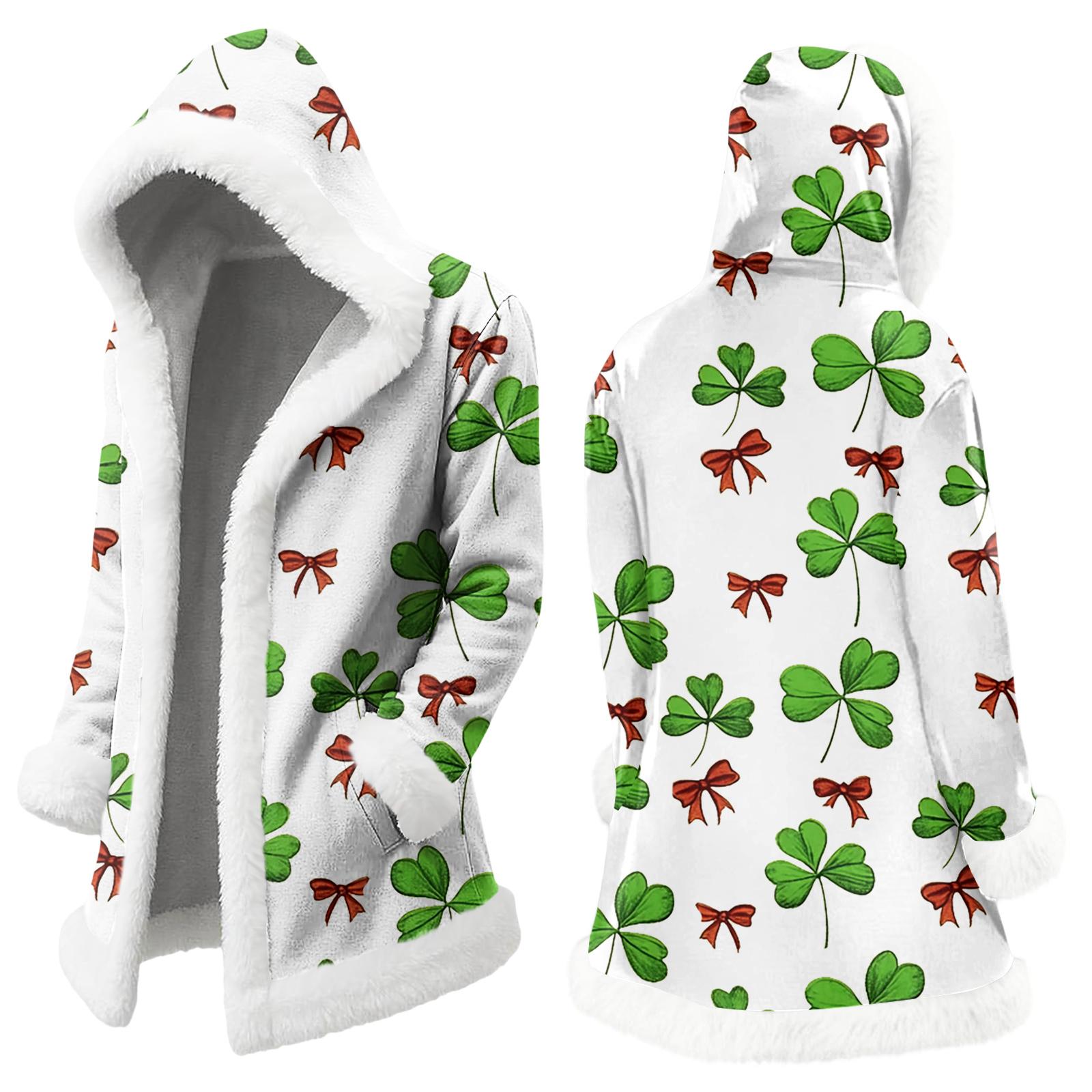 Унисекс Повседневный И Модный Плюшевый Воротник С Капюшоном С Длинным Рукавом St. Принтованная куртка Патрика XL зелёный
Унисекс Повседневный И Модный Плюшевый Воротник С Капюшоном С Длинным Рукавом St. Принтованная куртка Патрика XL зелёный