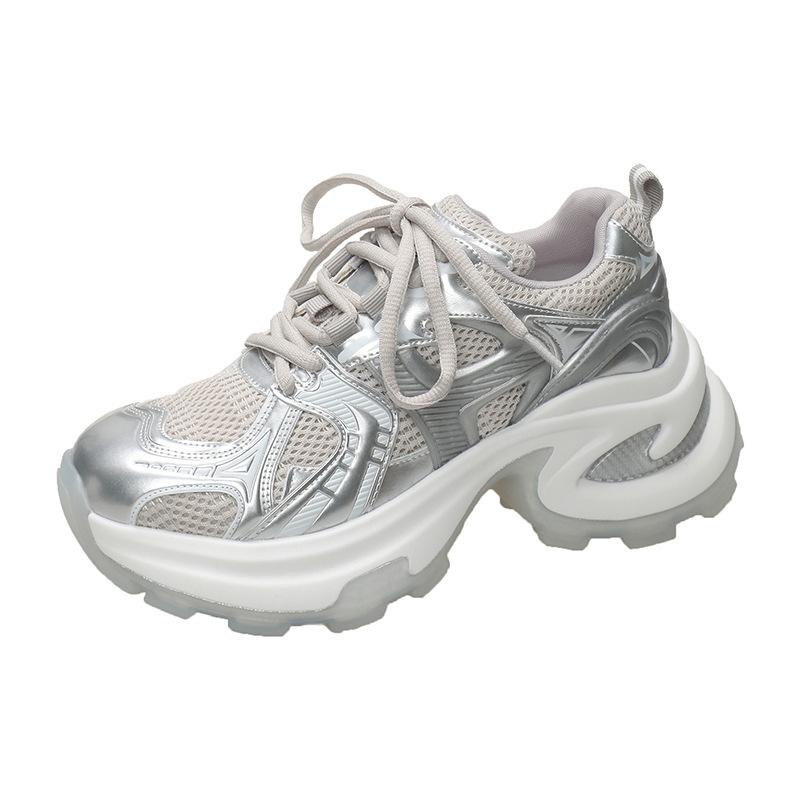 Small platform dad shoes women s 2025 spring new silver mesh fashion versatile height-increasing casual sports shoes 40 серебряный
Small platform dad shoes women s 2025 spring new silver mesh fashion versatile height-increasing casual sports shoes 40 серебряный