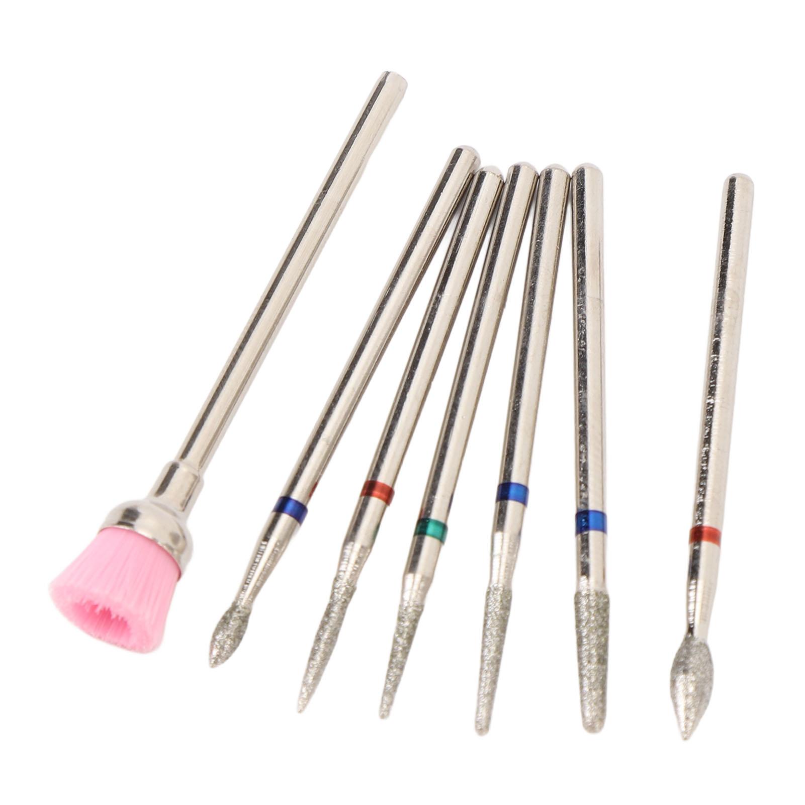 7pcs Tungsten Carbide Nail Bits Manicure Grinding Nail Drill Bits Set with Cleaning Brush Bit Transparent Storage Box
7pcs Tungsten Carbide Nail Bits Manicure Grinding Nail Drill Bits Set with Cleaning Brush Bit Transparent Storage Box