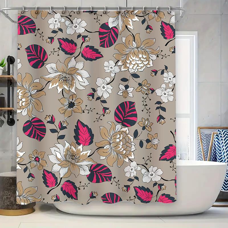 Vintage Floral Shower Curtain Pink Black Decorative Bathtub Cover for Bathroom Home Decoration Size Customizable 90x180cm
Vintage Floral Shower Curtain Pink Black Decorative Bathtub Cover for Bathroom Home Decoration Size Customizable 90x180cm