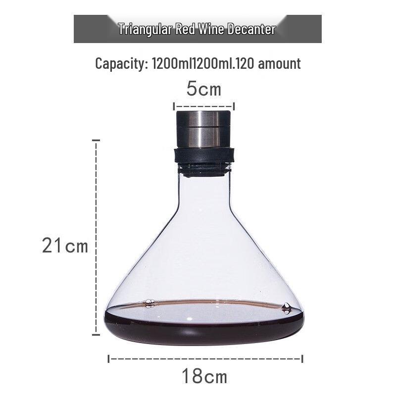 ZISIZ Breathable Triangle Wine Decanter
ZISIZ Breathable Triangle Wine Decanter