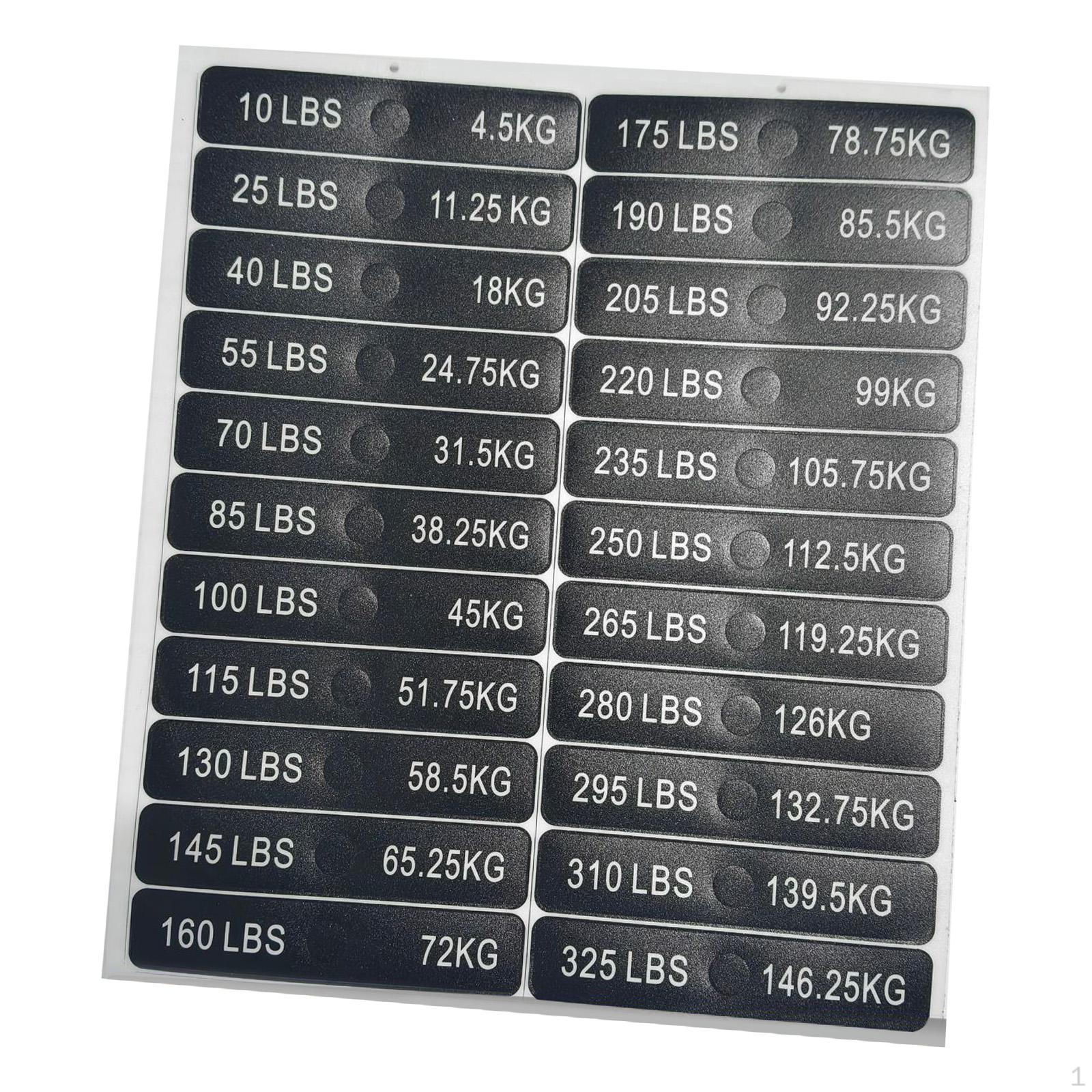Weight Label Number for Fitness Machine Digital Marker Plate Tag Sheet Equipment 4.5kg to 146.25kg
Weight Label Number for Fitness Machine Digital Marker Plate Tag Sheet Equipment 4.5kg to 146.25kg