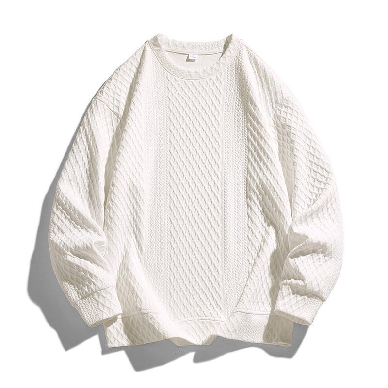 Men s Plus Size Jacquard Round Neck Sweatshirt - Casual Long Sleeve Pullover for Autumn/Winter L
Men s Plus Size Jacquard Round Neck Sweatshirt - Casual Long Sleeve Pullover for Autumn/Winter L