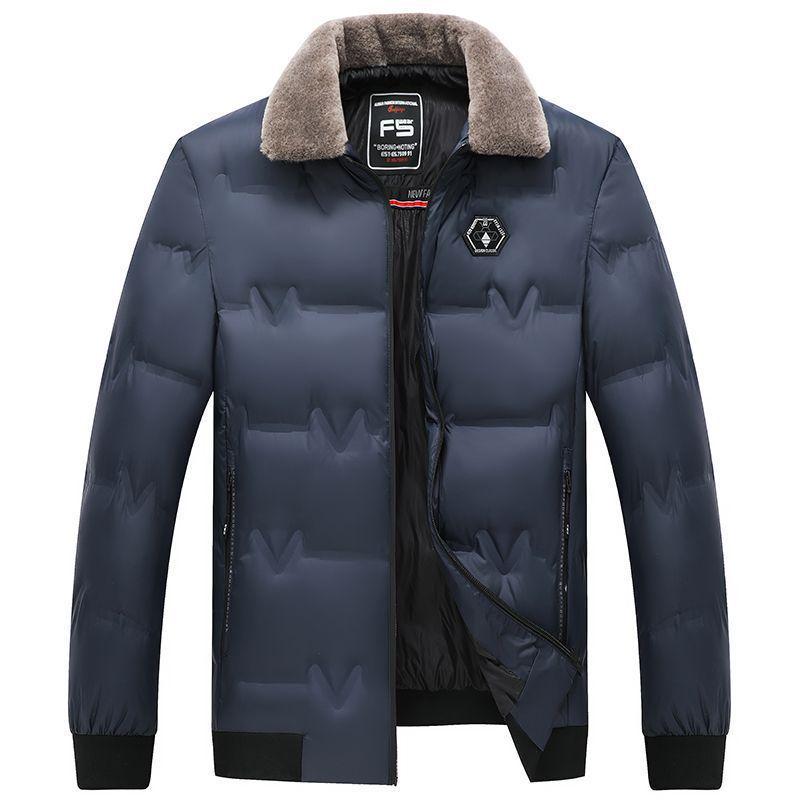 Men s 2025 Winter Short Cotton Jacket with Fleece and Fur Collar for Middle-aged and Young Men XL 110-130 lbs
Men s 2025 Winter Short Cotton Jacket with Fleece and Fur Collar for Middle-aged and Young Men XL 110-130 lbs