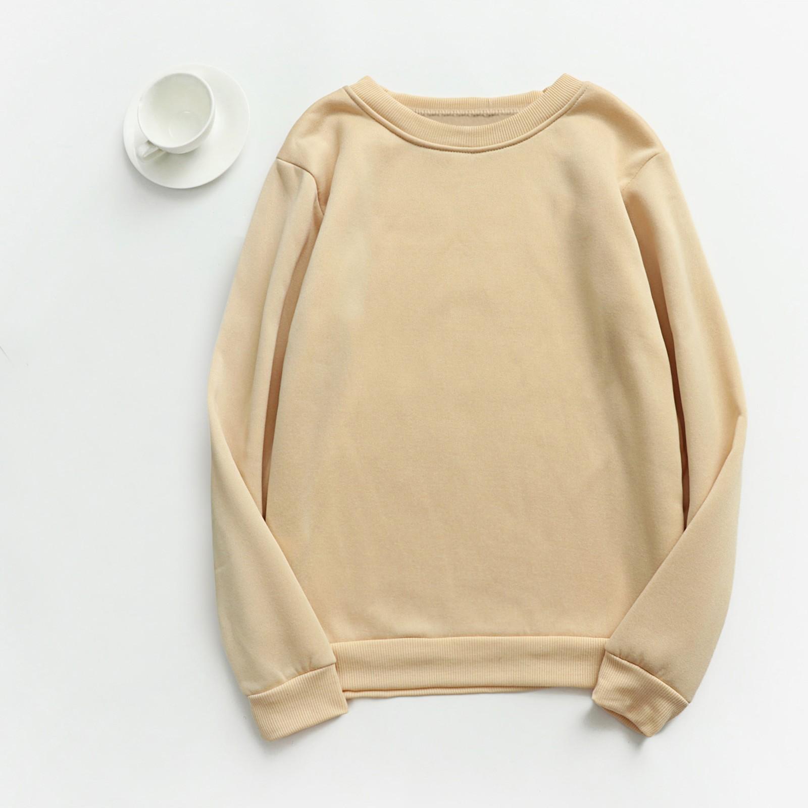 Women s And Winter Round Neck Long Sleeve Top Color Casual Hoodie M бежевый
Women s And Winter Round Neck Long Sleeve Top Color Casual Hoodie M бежевый