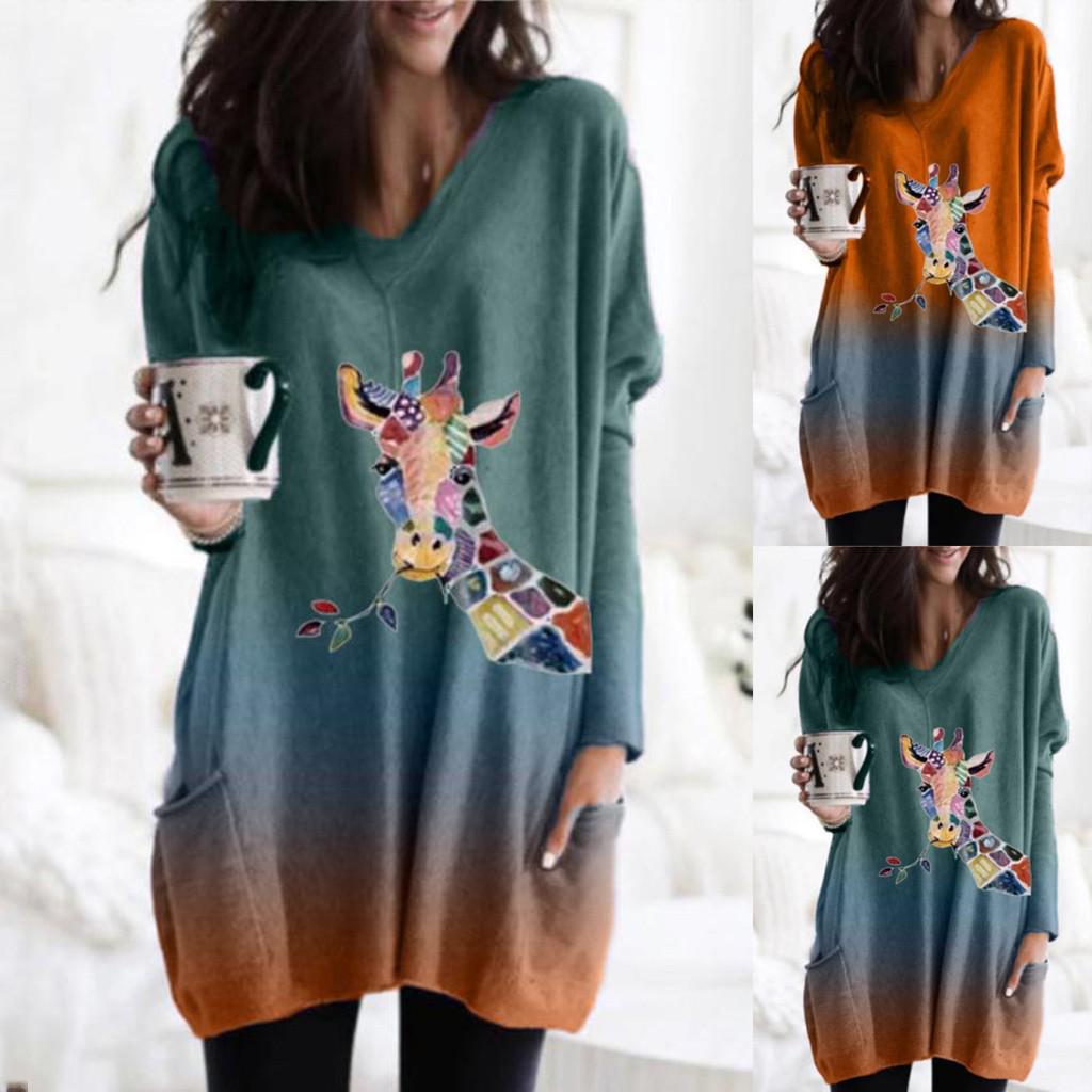 Женщины МодаV-Шея Принт Галстук-Краситель Градиент Длинный Рукав Повседневный Карман Длинный Топ
Женщины МодаV-Шея Принт Галстук-Краситель Градиент Длинный Рукав Повседневный Карман Длинный Топ