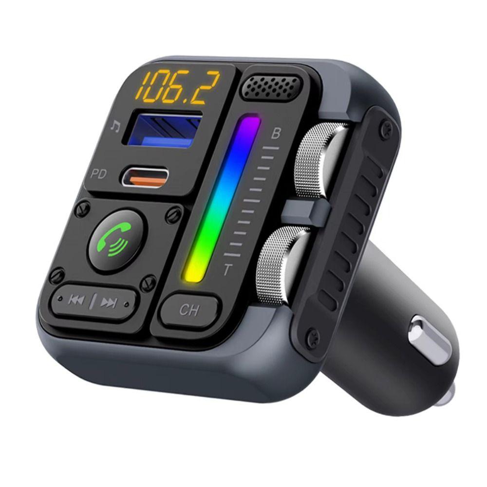 Digital Display Bluetooth 5.3 FM Transmitter Colorful Atmosphere Light Car Charger Power Adapter MP3 Music Player
Digital Display Bluetooth 5.3 FM Transmitter Colorful Atmosphere Light Car Charger Power Adapter MP3 Music Player