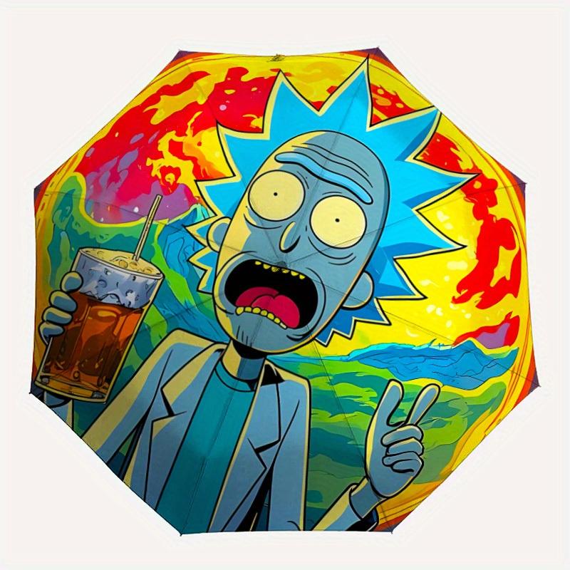 Rick Sanchez Automatic Folding Umbrella with Sturdy Iron Frame, Portable Compact Travel Umbrella All-Season Use Parties 0807056
Rick Sanchez Automatic Folding Umbrella with Sturdy Iron Frame, Portable Compact Travel Umbrella All-Season Use Parties 0807056
