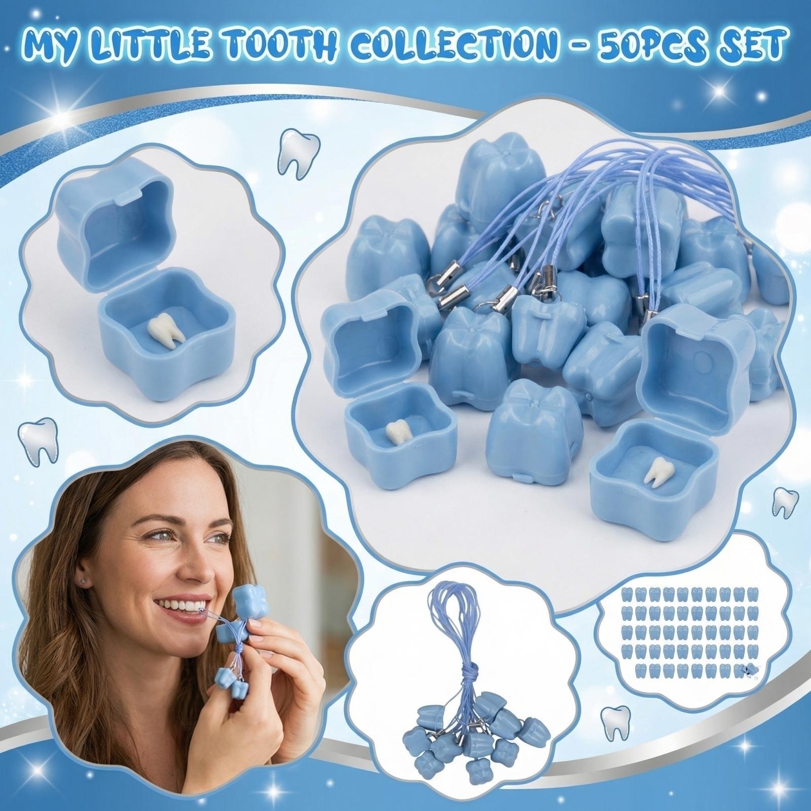 50PCS Portable Accessory Teeth Storage Box, Collection Box, Small Gift Teeth Box One Size синий
50PCS Portable Accessory Teeth Storage Box, Collection Box, Small Gift Teeth Box One Size синий