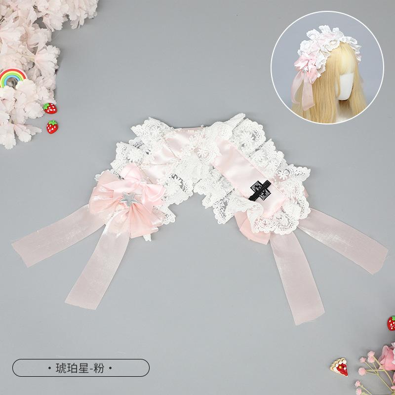 Lolita girl lace headband Japanese sweet cute sister headgear hair accessories lace-up maid two-dimensional lo mother hairpin
Lolita girl lace headband Japanese sweet cute sister headgear hair accessories lace-up maid two-dimensional lo mother hairpin