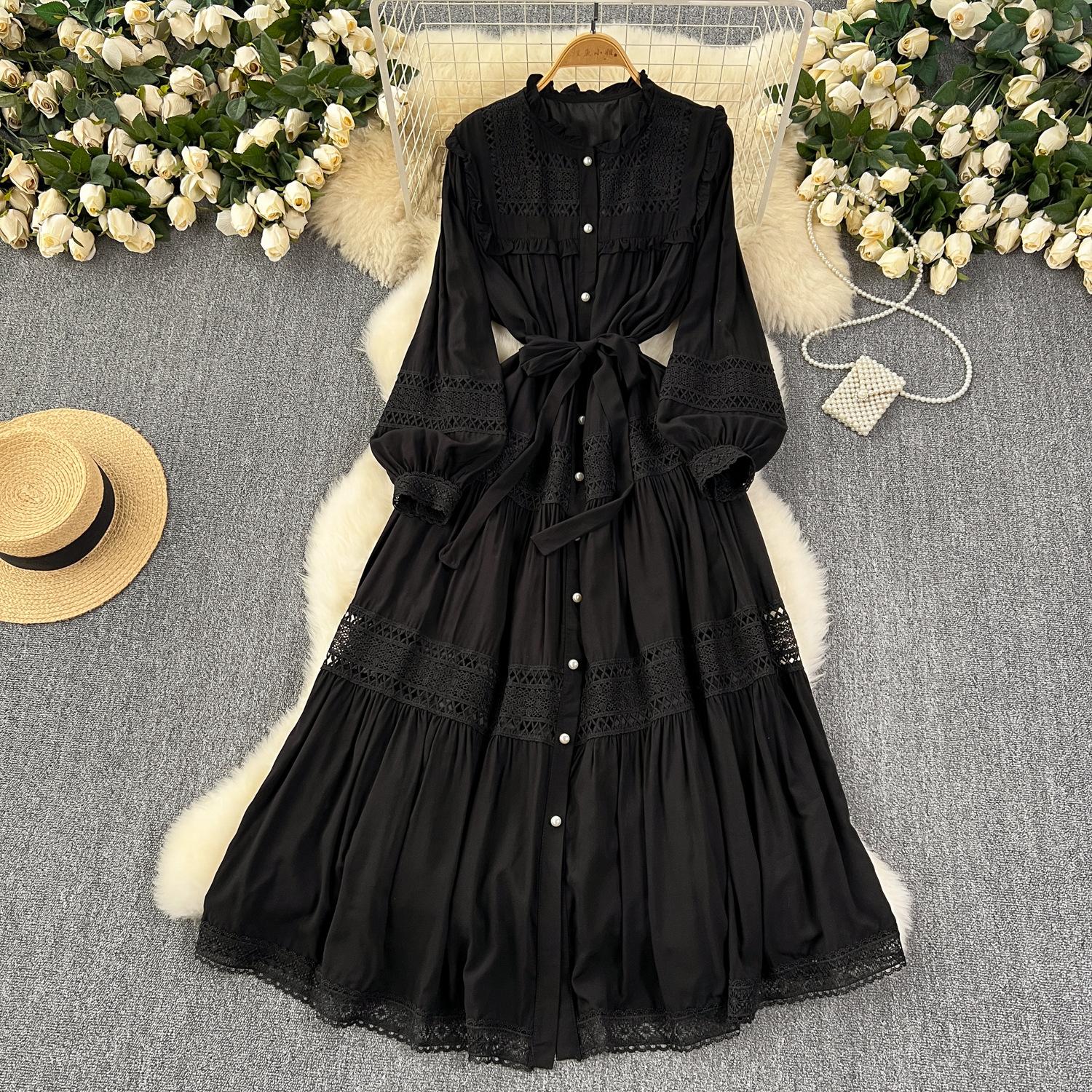 Женские кружевные длинные платья с завязками на талии, темпераментные длинные платья для отпуска one size чёрный
Женские кружевные длинные платья с завязками на талии, темпераментные длинные платья для отпуска one size чёрный