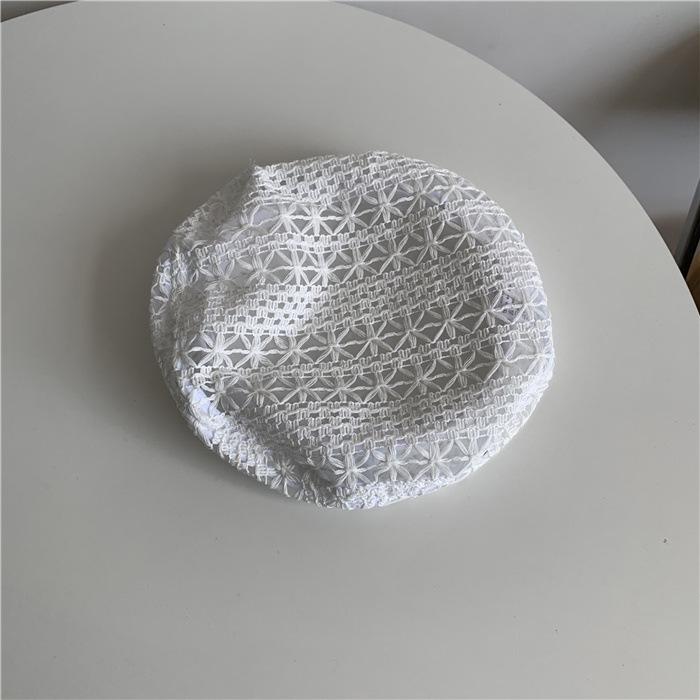 Корейський жіночий мереживний берет: Легкий, дихаючий, універсальний модний капелюх на літо M (56-58cm) білий
Корейський жіночий мереживний берет: Легкий, дихаючий, універсальний модний капелюх на літо M (56-58cm) білий