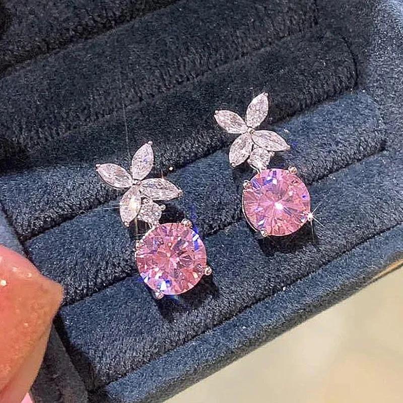 CAOSHI Dainty Cute Earrings Teen Girls Silver Color Pink Zirconia Ear Studs Chic Statement Jewelry Lady Engagement Accessories
CAOSHI Dainty Cute Earrings Teen Girls Silver Color Pink Zirconia Ear Studs Chic Statement Jewelry Lady Engagement Accessories