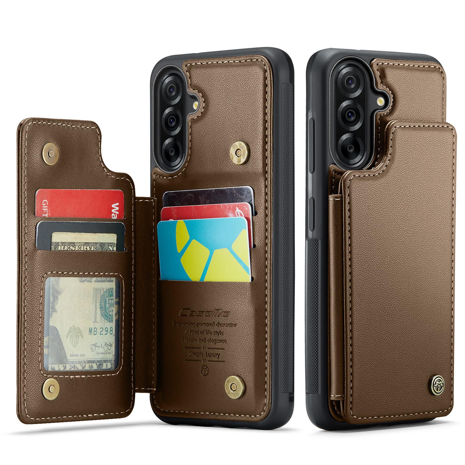 For Samsung Galaxy A56 5G Case with RFID Blocking 5 Card Slots CASEME C22 Leather Back Cover Purple
For Samsung Galaxy A56 5G Case with RFID Blocking 5 Card Slots CASEME C22 Leather Back Cover Purple