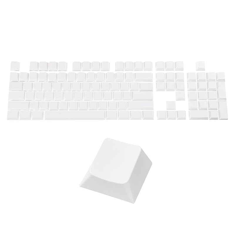 uxcell 108 keys PBT keycap set with backlight double shot For 60% mechanical keyboard layout white
uxcell 108 keys PBT keycap set with backlight double shot For 60% mechanical keyboard layout white