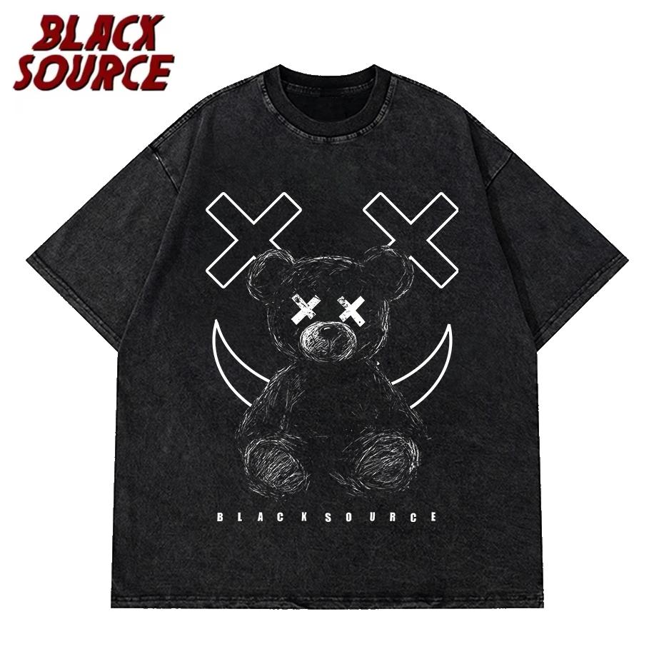 bear print Tshirt mens summer cotton daily casual Tshirt Harajuku style loose breathable round neck shortsleeved top S
bear print Tshirt mens summer cotton daily casual Tshirt Harajuku style loose breathable round neck shortsleeved top S