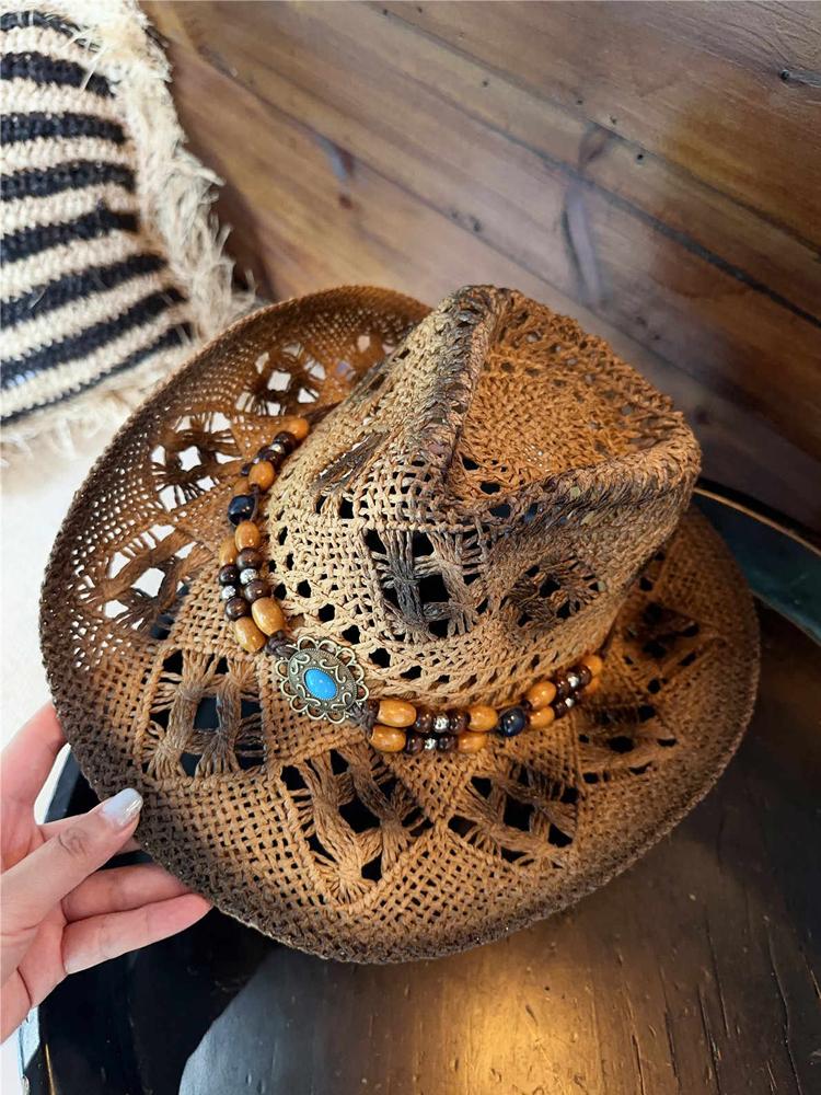 Straw Cowboy Hat for Women and Men with Shape-It Brim, Western Cowboy Hat Sun Beach hats 56-58 cm кавовий
Straw Cowboy Hat for Women and Men with Shape-It Brim, Western Cowboy Hat Sun Beach hats 56-58 cm кавовий