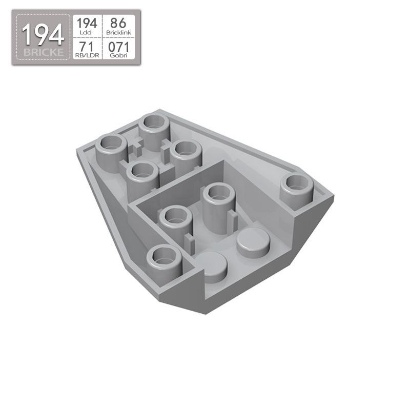 BRICKE Guest Building Blocks 4x4 Inverted Wedge, Lego-Compatible, Bulk Children s Toy 50g (~21pcs) світло-сірий колір
BRICKE Guest Building Blocks 4x4 Inverted Wedge, Lego-Compatible, Bulk Children s Toy 50g (~21pcs) світло-сірий колір