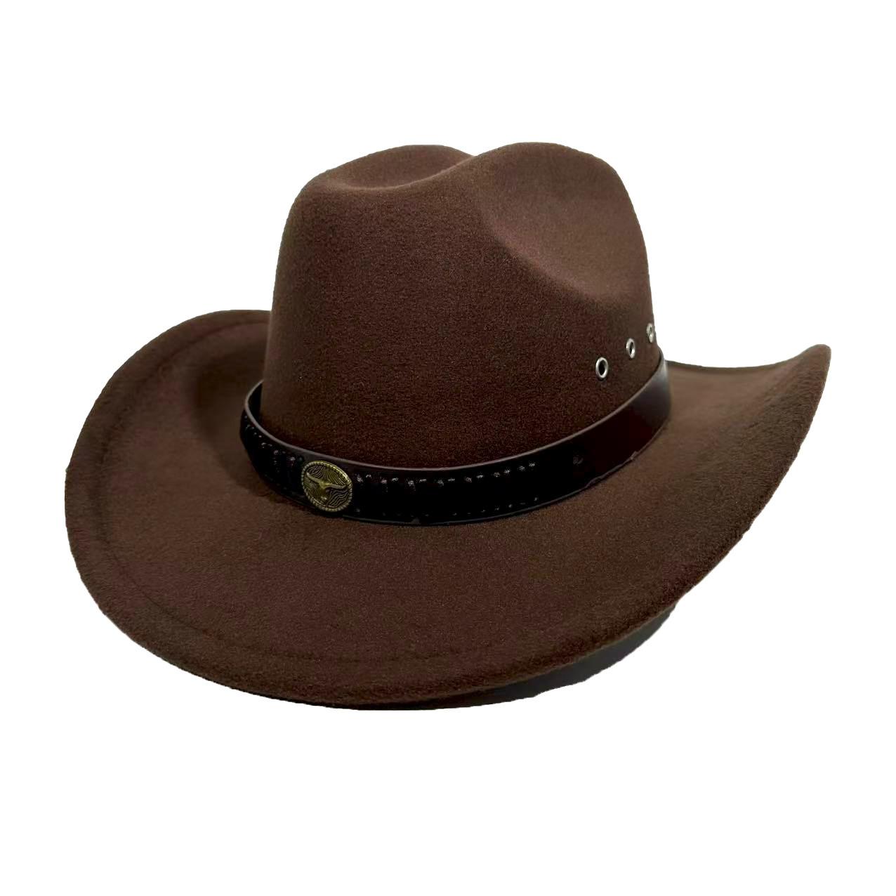 New Men S And Women S Same Western Cowboy Hat Woolen Warm Big-Brimmed Top Hat European And American Style Big-Eave Hat Felt Hat M(56-58cm) темно-коричневого кольору
New Men S And Women S Same Western Cowboy Hat Woolen Warm Big-Brimmed Top Hat European And American Style Big-Eave Hat Felt Hat M(56-58cm) темно-коричневого кольору