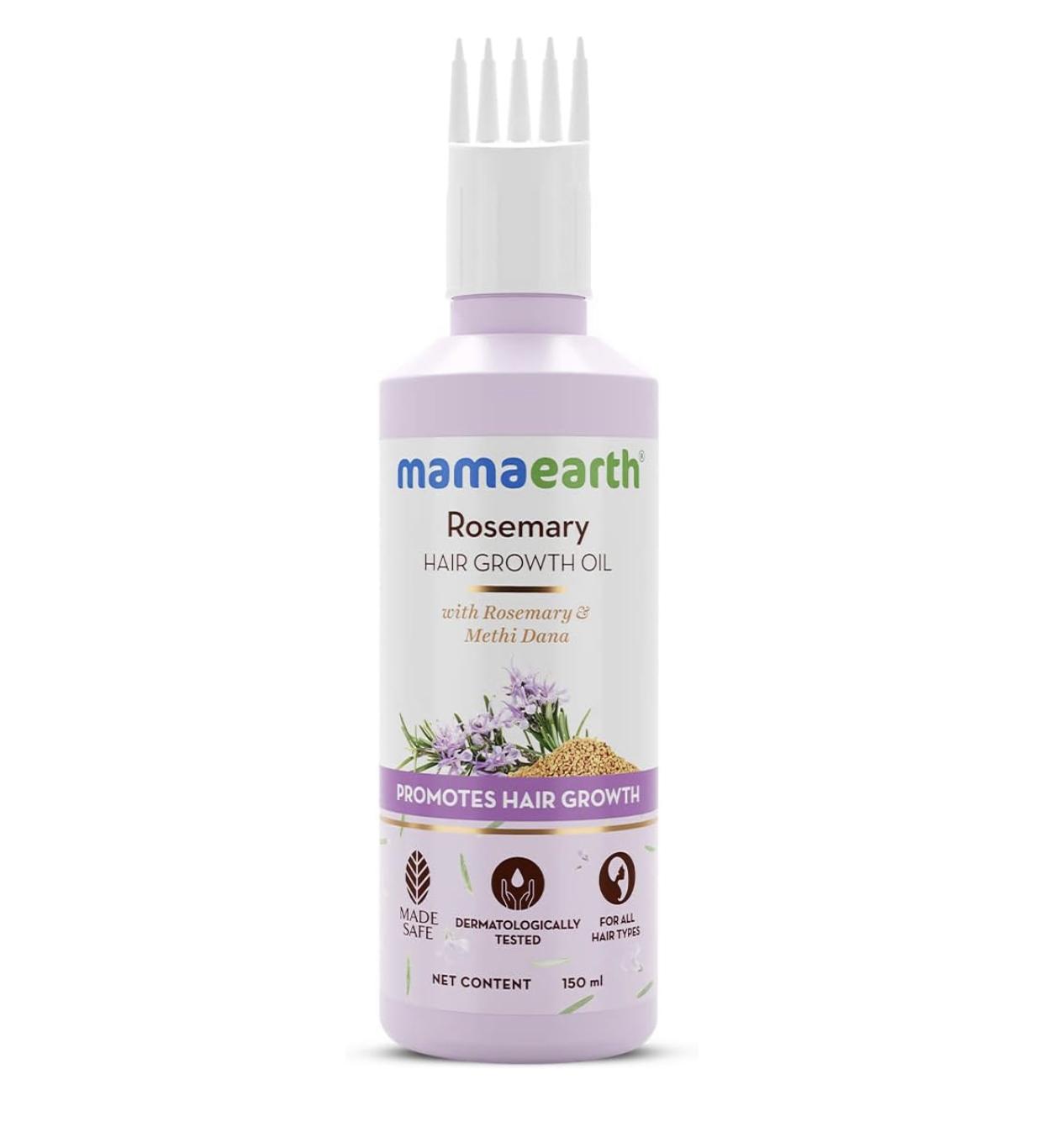 Масло для роста волос Mamaearth Rosemary с розмарином и мети-дана для стимулирования роста волос - 150 мл 150 ml
Масло для роста волос Mamaearth Rosemary с розмарином и мети-дана для стимулирования роста волос - 150 мл 150 ml