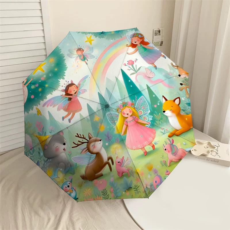 1PC fairy taleAutomatic Open/Close Umbrella with Windproof, 8-Rib Sturdy Canopy, Durable Ribs, Fashionable Design1271A
1PC fairy taleAutomatic Open/Close Umbrella with Windproof, 8-Rib Sturdy Canopy, Durable Ribs, Fashionable Design1271A