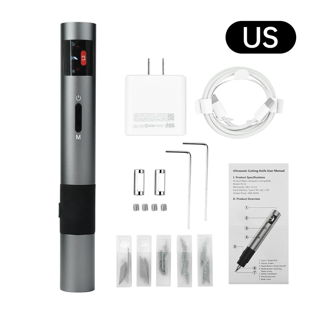 40 KHz Cutting Frequency Ultrasonic Cutter 3 Speed Adjustable with Titanium Alloy Blade Tip for Plexiglass Leather 3D Printing
40 KHz Cutting Frequency Ultrasonic Cutter 3 Speed Adjustable with Titanium Alloy Blade Tip for Plexiglass Leather 3D Printing