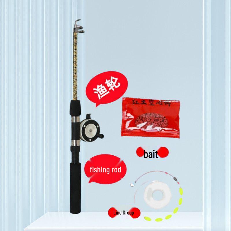 Children s Telescopic Fishing Rod Set for Crabs & Lobsters with Universal Reel and Fiberglass Ice Rod 74cm Rod + Reel + 2 Fishing Lines + Bait
Children s Telescopic Fishing Rod Set for Crabs & Lobsters with Universal Reel and Fiberglass Ice Rod 74cm Rod + Reel + 2 Fishing Lines + Bait