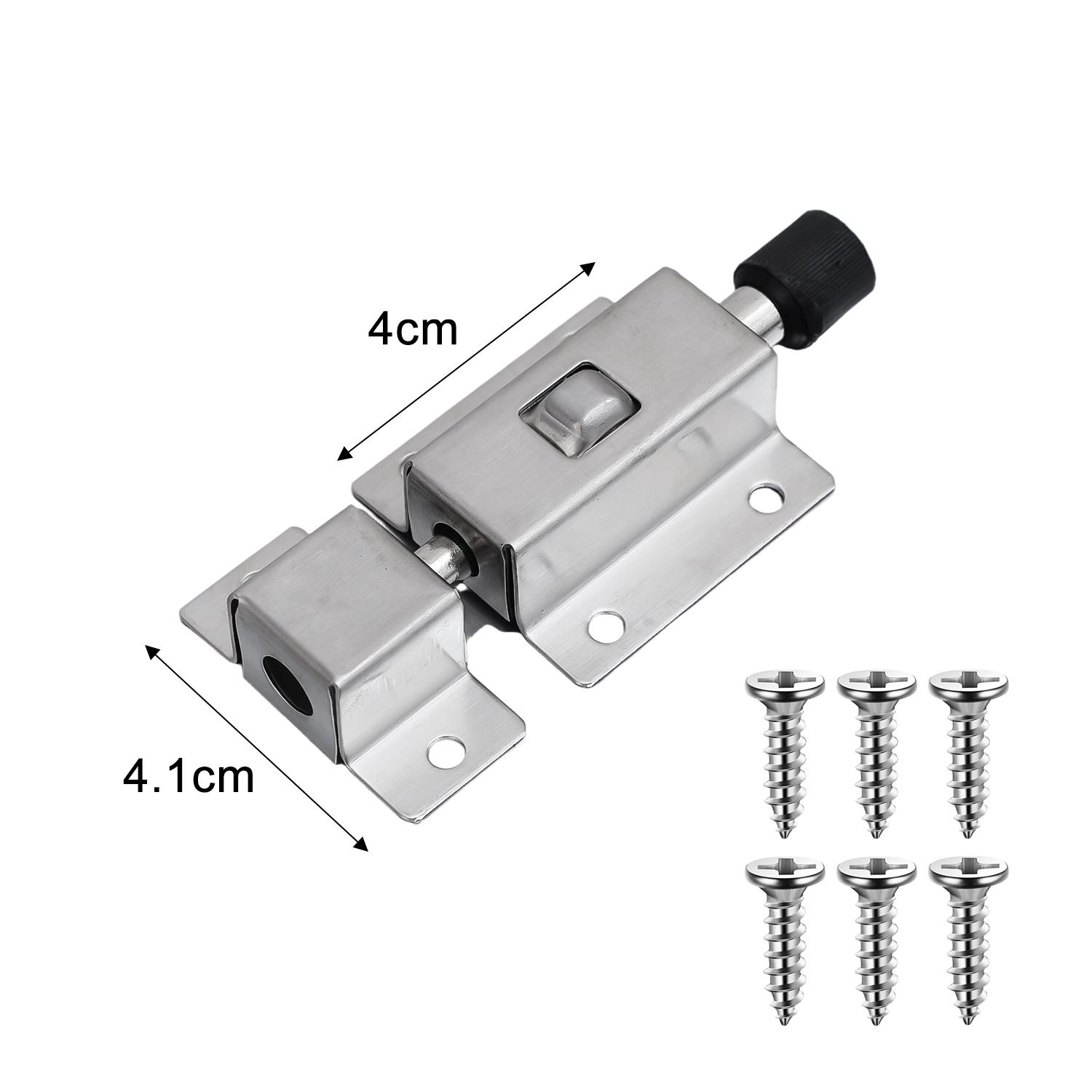 Stainless Steel Door Latch Spring Lock with Screws Automatic Spring Latches Door Window Catch Lock Gate Anti-theft Hardware 1 set
Stainless Steel Door Latch Spring Lock with Screws Automatic Spring Latches Door Window Catch Lock Gate Anti-theft Hardware 1 set