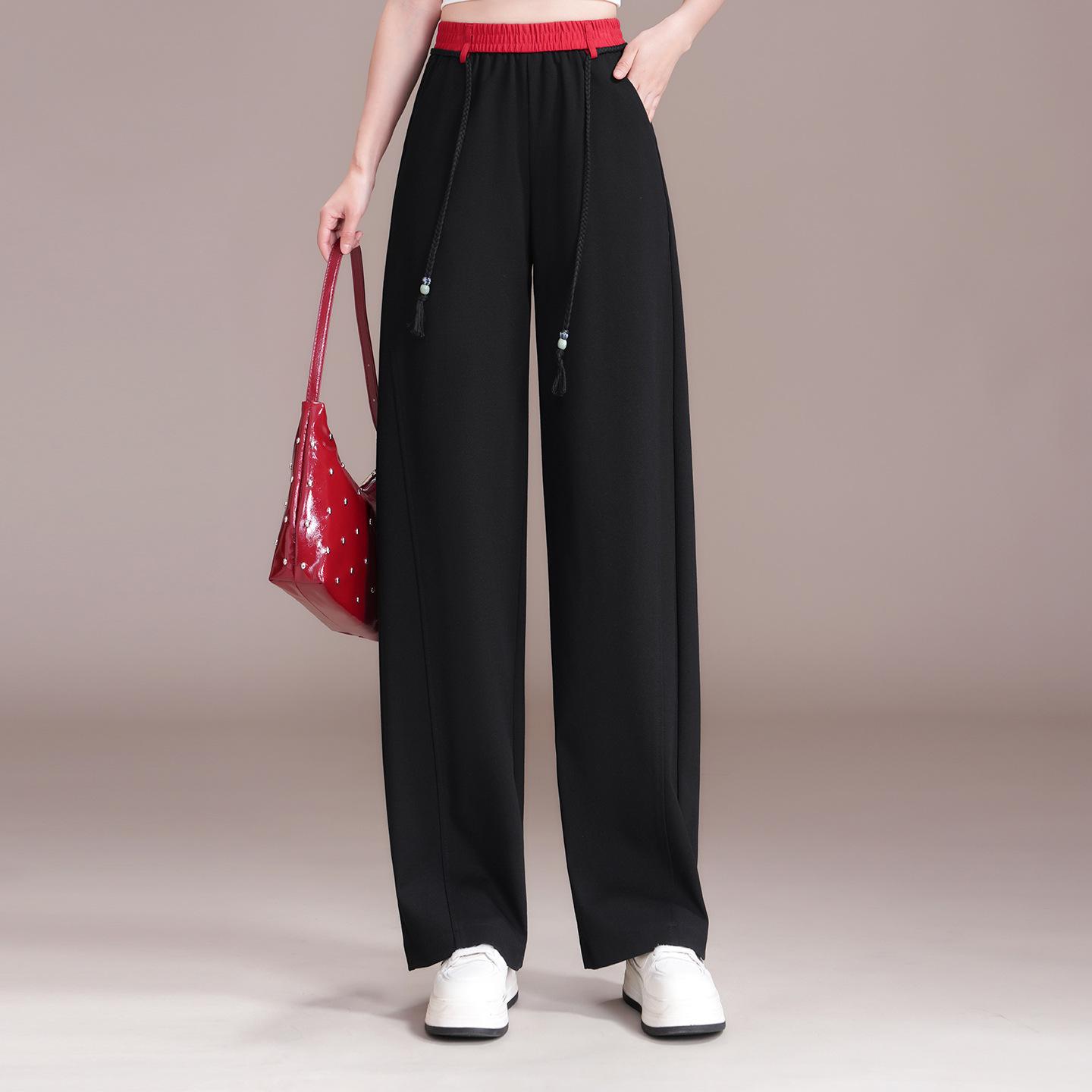 2026 Spring New High Waist Curved Blade Casual Pants: Elastic, Tummy Concealing, Slimming, Comfortable, Drapey Commuter Style, Wide Leg. L чёрный
2026 Spring New High Waist Curved Blade Casual Pants: Elastic, Tummy Concealing, Slimming, Comfortable, Drapey Commuter Style, Wide Leg. L чёрный