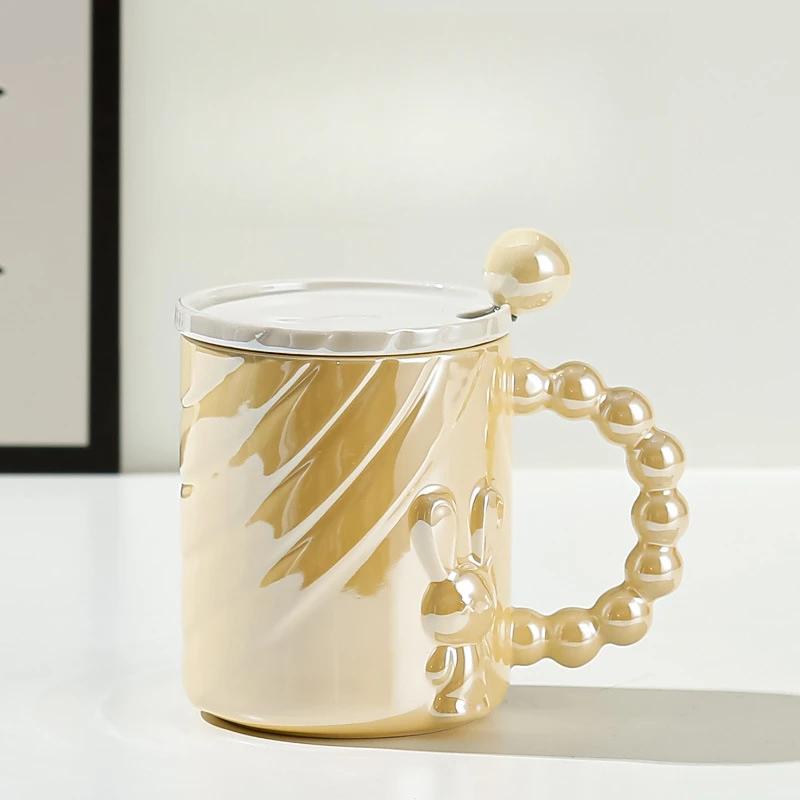 Bunny Shape Ceramic Mug Highlighter Gradient Coffee Mug with Dust-proof Lid Spoon Breakfast Afternoon Tea Milk Coffee Tea Cup 380ML жовтий
Bunny Shape Ceramic Mug Highlighter Gradient Coffee Mug with Dust-proof Lid Spoon Breakfast Afternoon Tea Milk Coffee Tea Cup 380ML жовтий