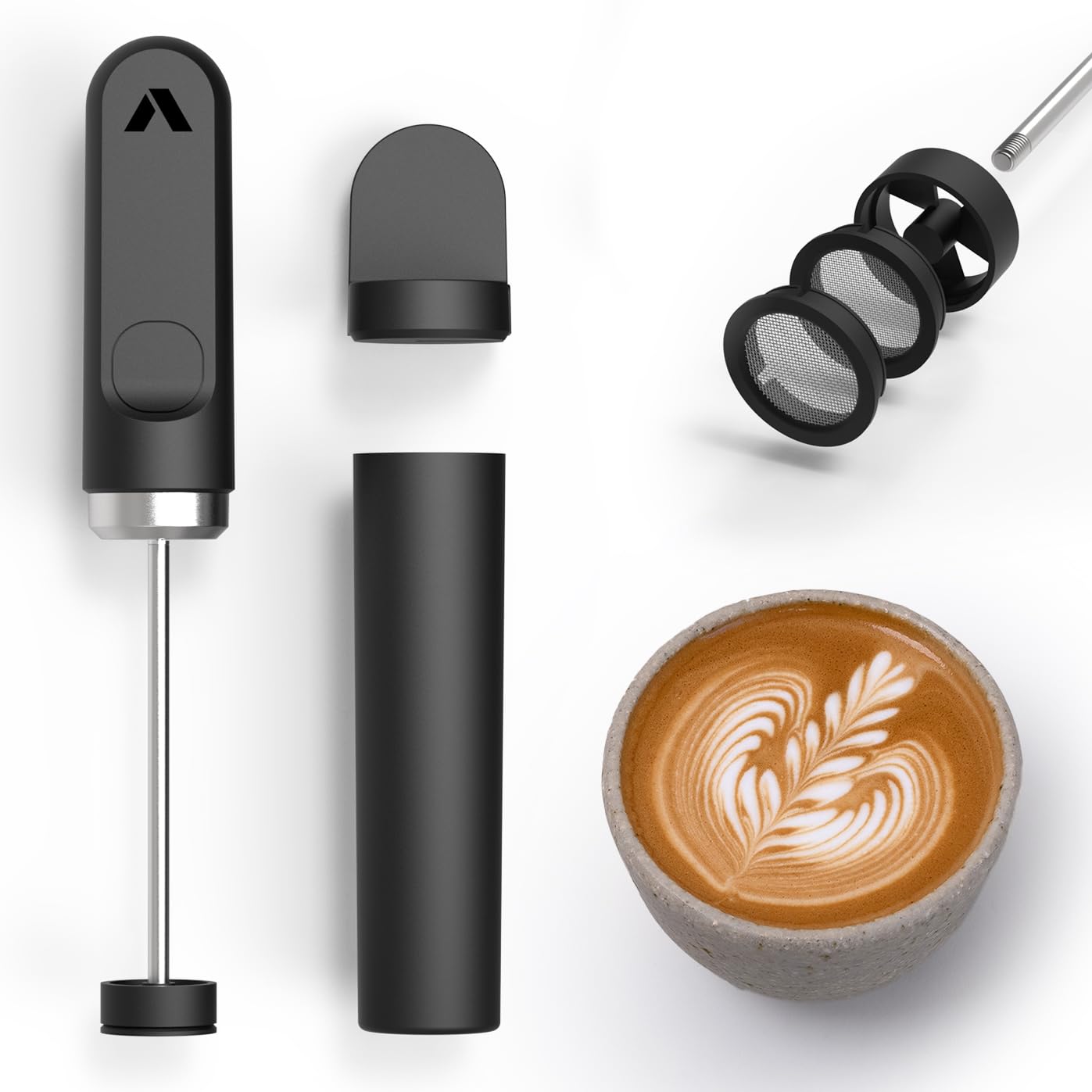 Subminimal NanoFoamer V2 Handheld Milk Foamer Make premium barista-style coffee drinks at home AA size for cappuccino, latte, hot chocolate and more
Subminimal NanoFoamer V2 Handheld Milk Foamer Make premium barista-style coffee drinks at home AA size for cappuccino, latte, hot chocolate and more