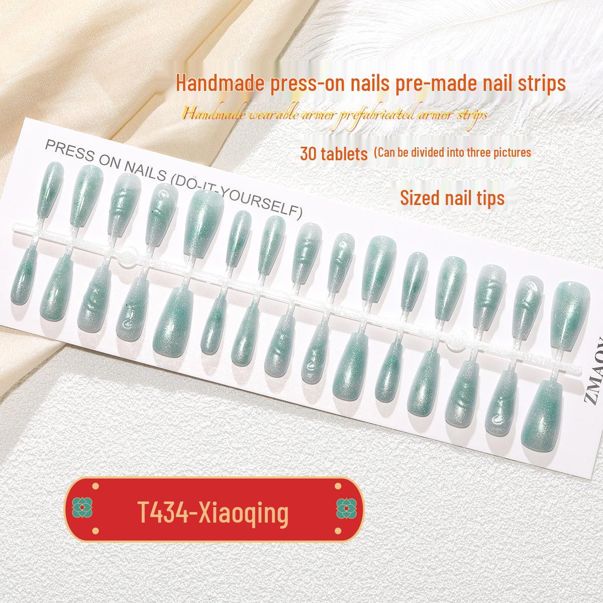 T434: Trendy Cat Eye Snake New Year 3D Green Nails - 30 pcs, Internet Celebrity Style. Full Set M
T434: Trendy Cat Eye Snake New Year 3D Green Nails - 30 pcs, Internet Celebrity Style. Full Set M