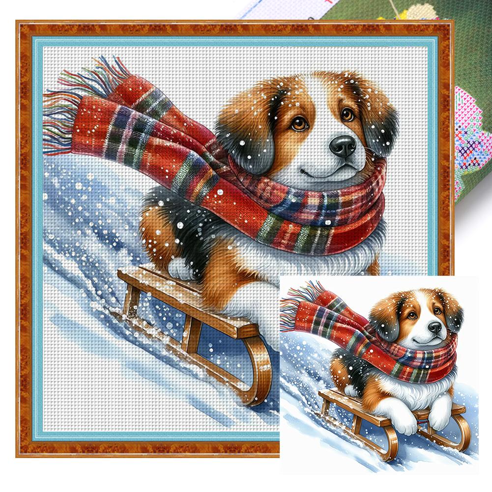 Full Embroidery cotton Thread 11CT Printed Dog Cross Stitch Kit Art 40x40cm
Full Embroidery cotton Thread 11CT Printed Dog Cross Stitch Kit Art 40x40cm